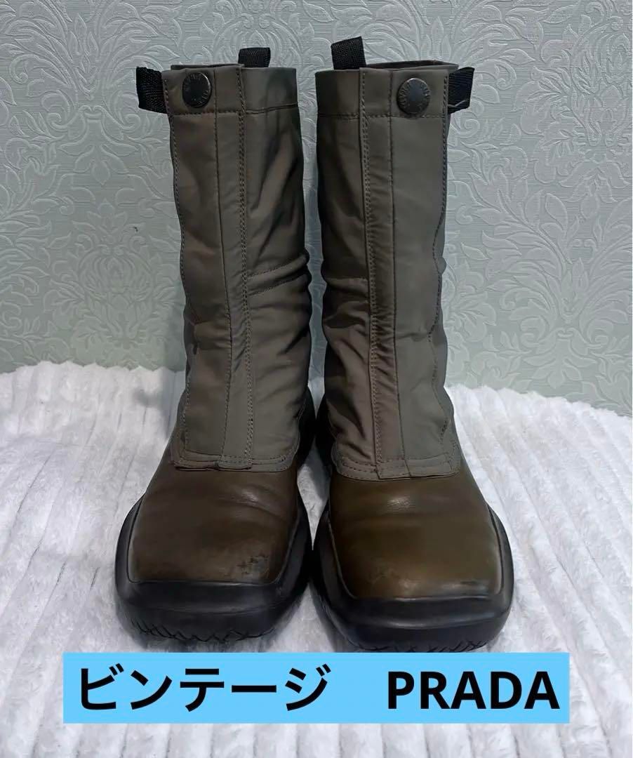 プラダ FW 1999 ランウェイ スクエア トゥ タクティカル EU37.5