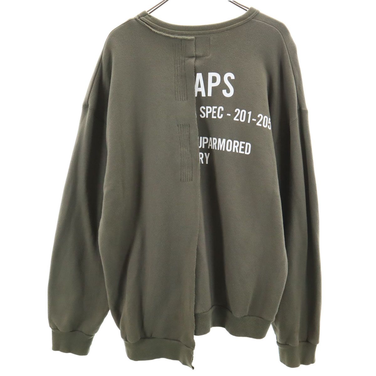 WTAPS ダブルタップス 日本製 長袖 スウェット トレーナー 2 オリーブ
