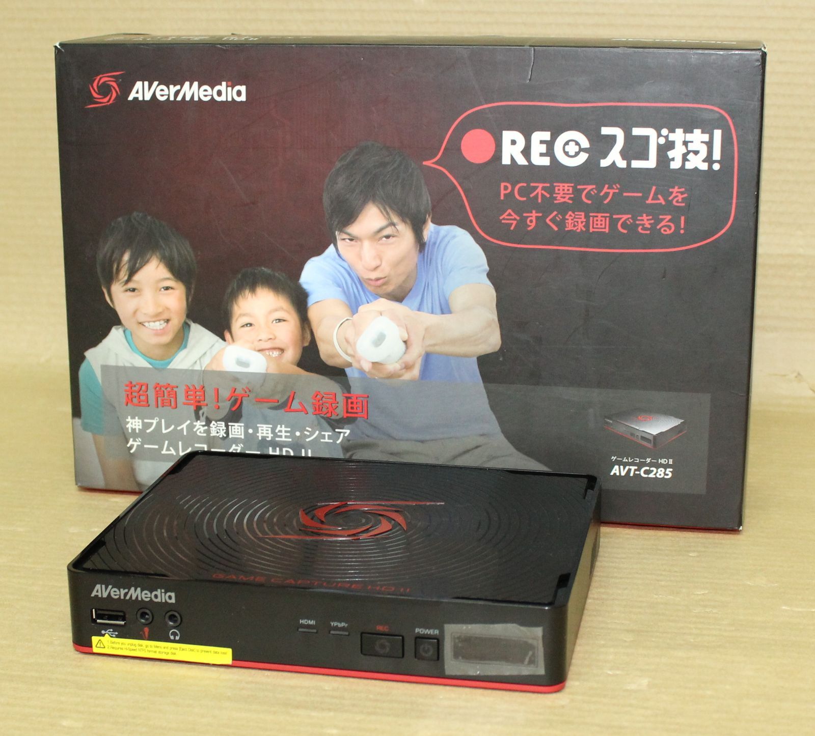 新品未開封☆ゲームレコーダー AVT-C285 REC スゴ技！ AVerMedia - 【美品】AverMedia AVT-C285 キャプチャーボード