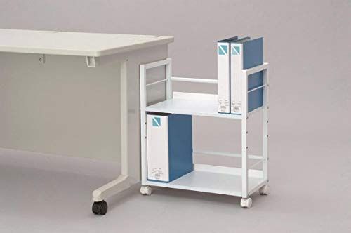 数量 ナカバヤシ 2段 デスクターナ デスク下収納 キャスター付きラック 机下ワゴン 棚 シロ ND-001