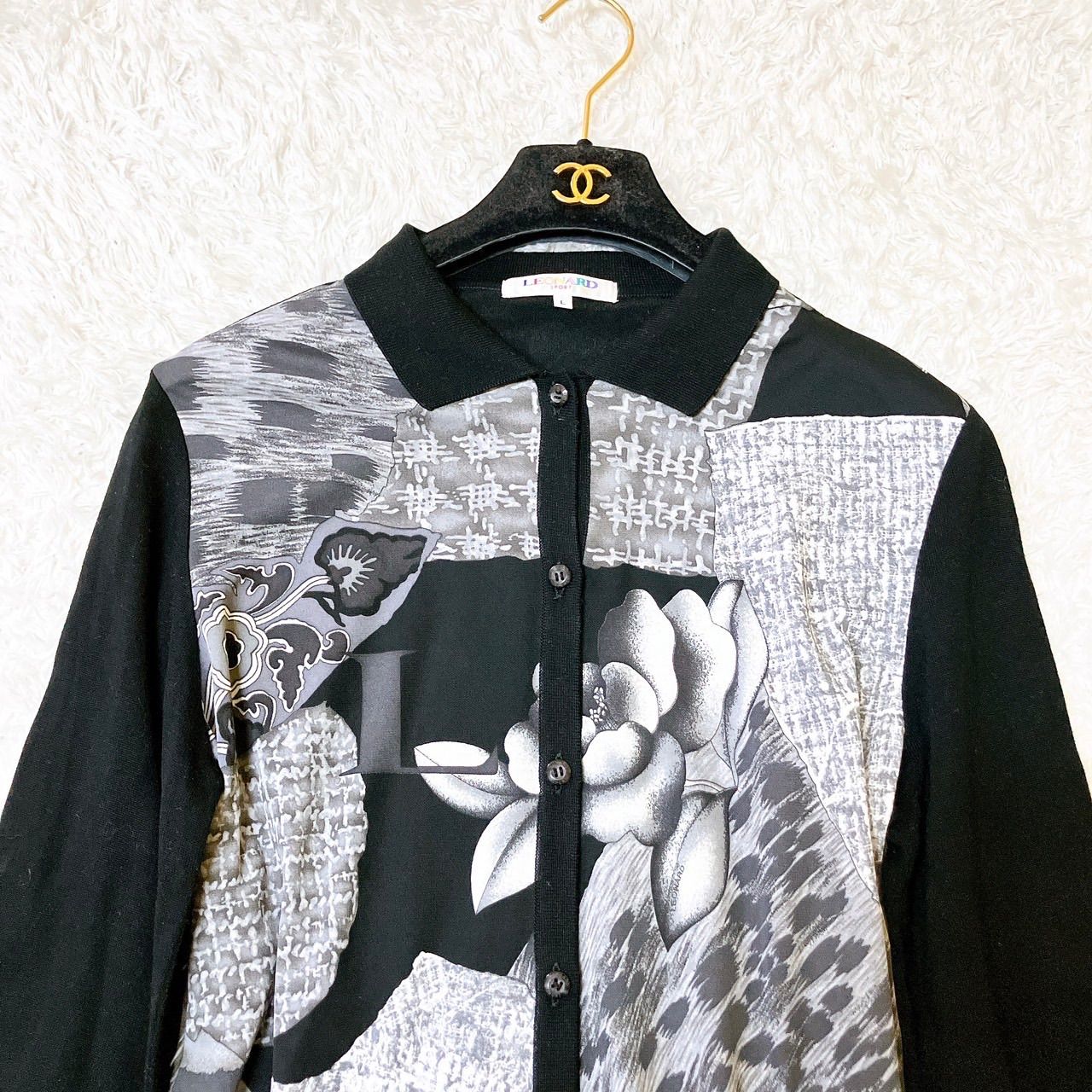✨美品✨レオナール LEONARD SPORT カーディガン トリム 羽織り
