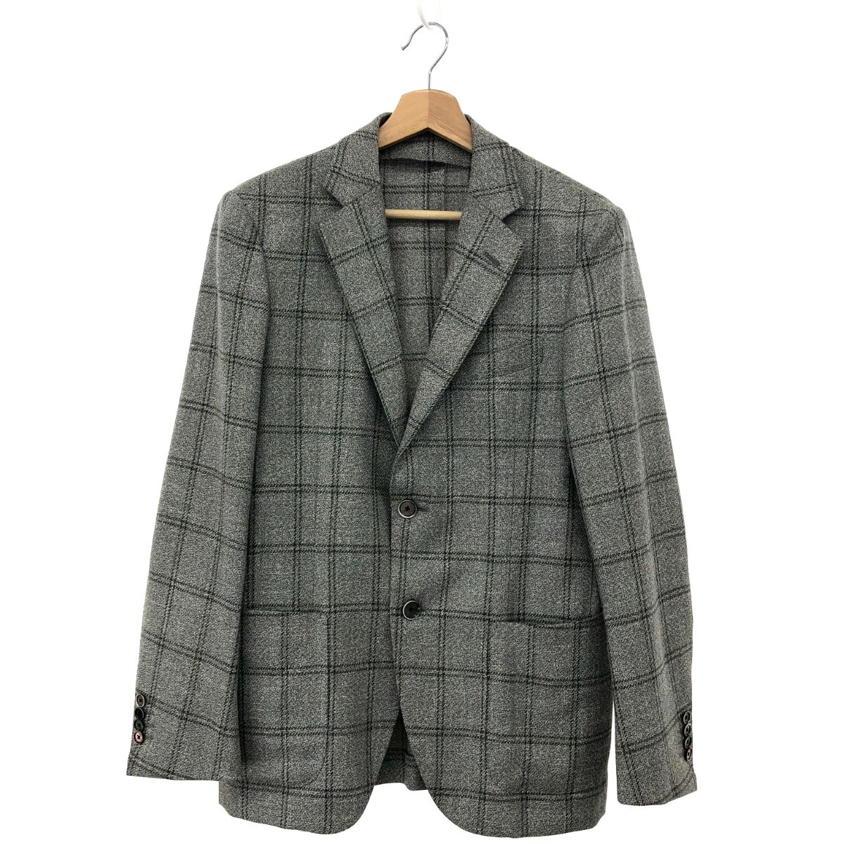 極美品 トゥモローランド PILGRIM ジャケット 春夏 グレー44 TOMORROWLAND PILGRIM トゥモローランドピルグリム ジャケット 46 61