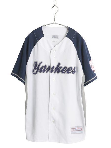 ヤンキース ベースボール シャツ メンズ L 程 MLB オフィシャル 大リーグ ユニフォーム ゲームシャツ 半袖シャツ 重ね着 前開き 半袖シャツ ヤンキース ベースボール シャツ メンズ L 程 MLB オフィシャル