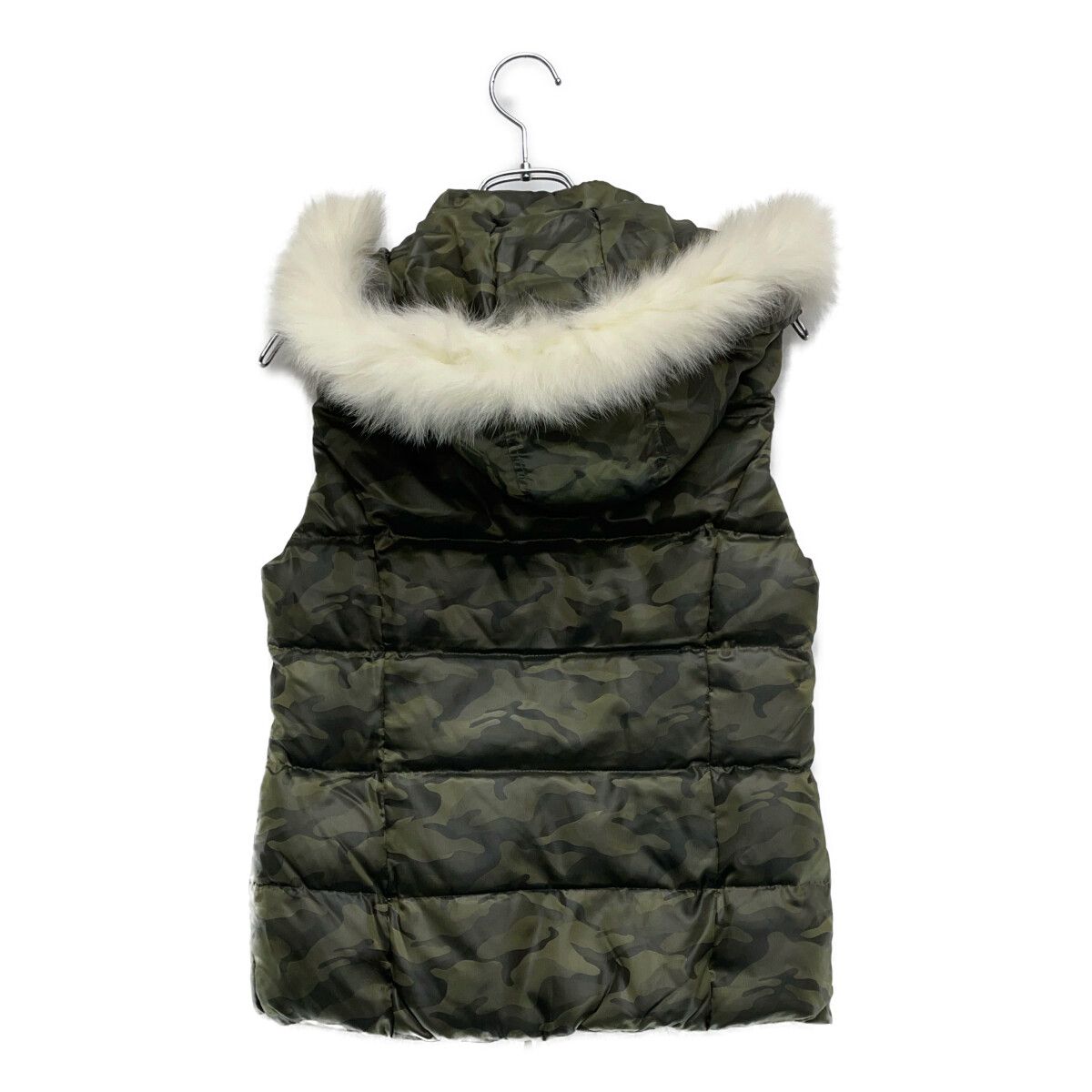 中古 レディース ジュン＆ロペ JUN&ROPE ダウンベスト M カーキ ダブル