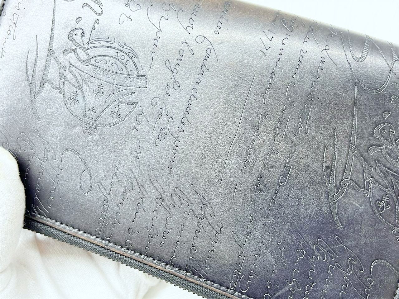 ベルルッティ タリ スクリットレザー ダブルジップ オーガナイザー 長財布 ベルルッティ タリ スクリットレザー ダブルジップ