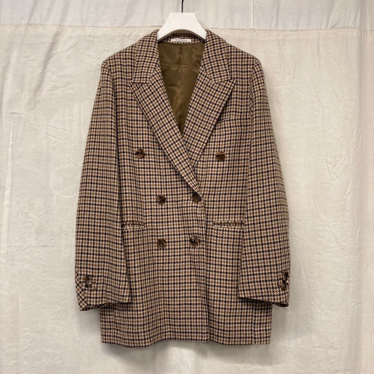 COUTURE D'ADAM ジャケット 20-AW-005 Gunclub Check Oversized Double