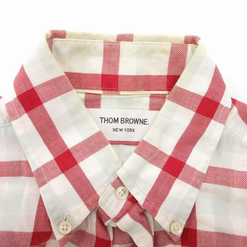 トムブラウン THOM BROWNE BDシャツ ボタンダウン チェック 1