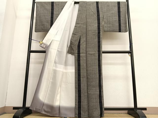 平和屋着物○本場結城紬 重要無形文化財 遠州椿 やまと誂製 正絹 逸品  