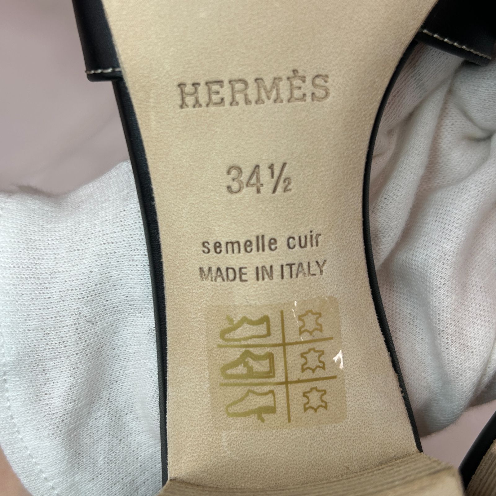 鑑定済み 【 新品 】 エルメス 《 オアジス 》 34 1/2 22cm程度