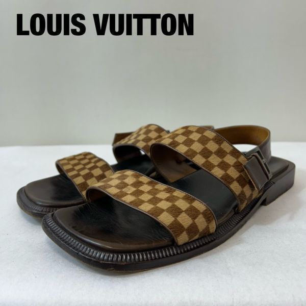 美品】Louis Vuitton ルイヴィトン ハラコ ダミエ レザー