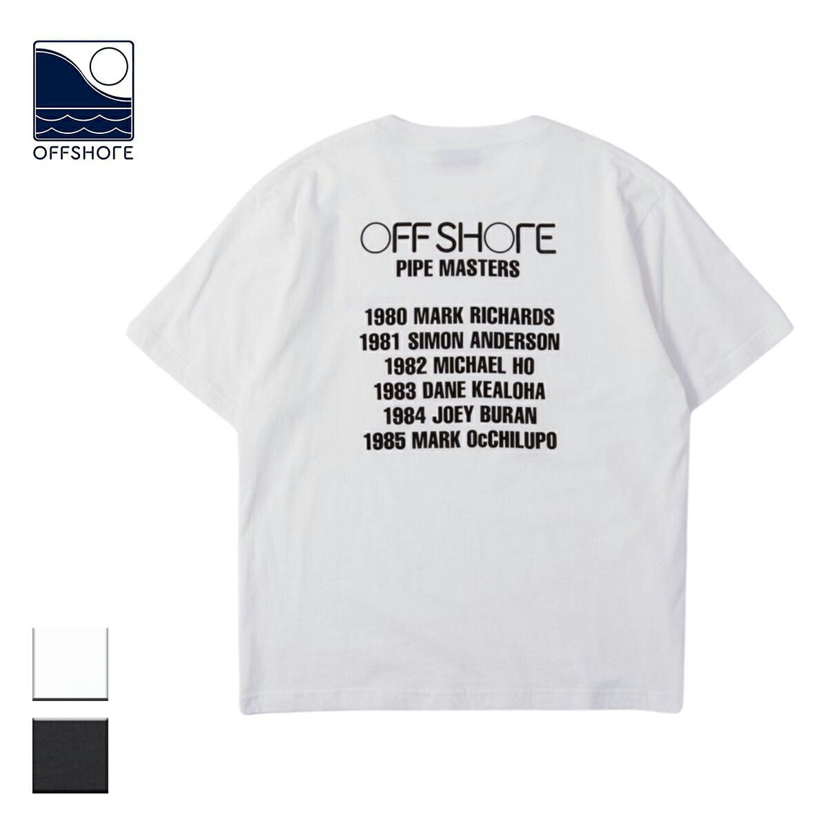 【新品】 OFFSHORE オフショア PIPE MASTERS TEE メンズ/レディース ホワイト/ブラック S-XL OS24-2CS-005