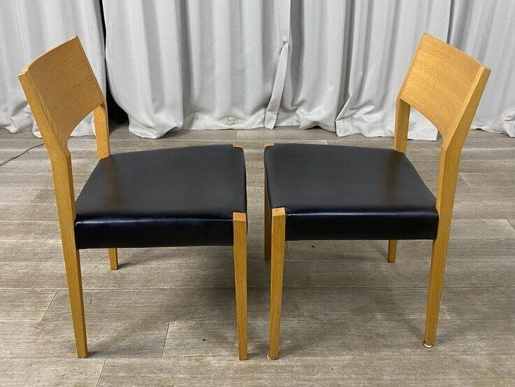 GS21 旭川家具 アーリータイムス オーク材 ダイニングチェア２脚セット/S8 GS21 旭川家具 アーリータイムス オーク材 ダイニングチェア2脚セット