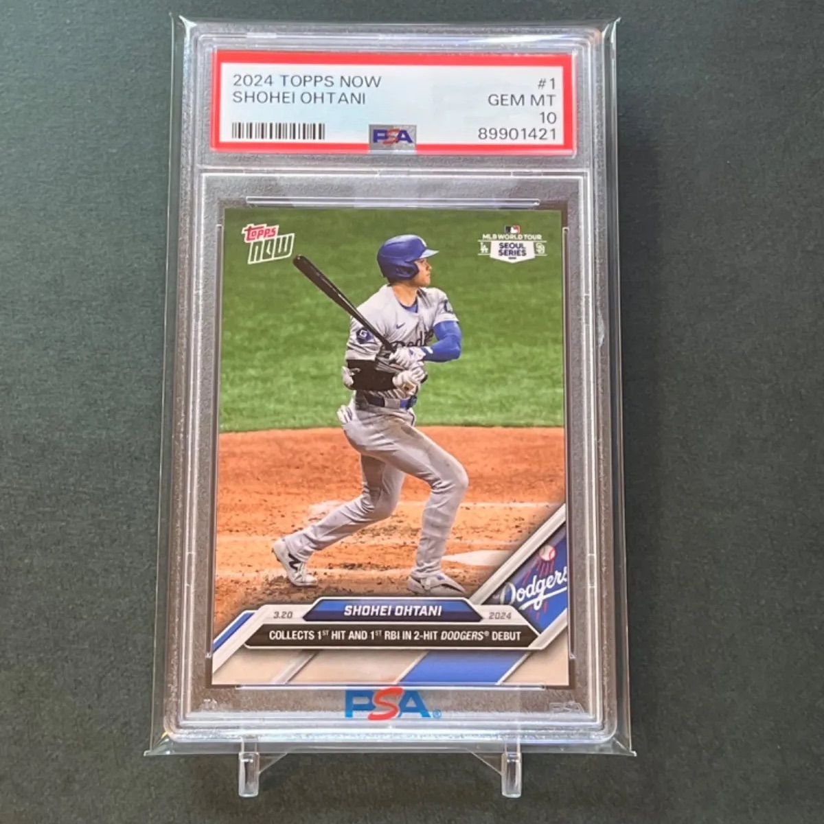 大谷翔平 Topps now ドジャース PSA10 GEMMINT ホームラン Ohtani 