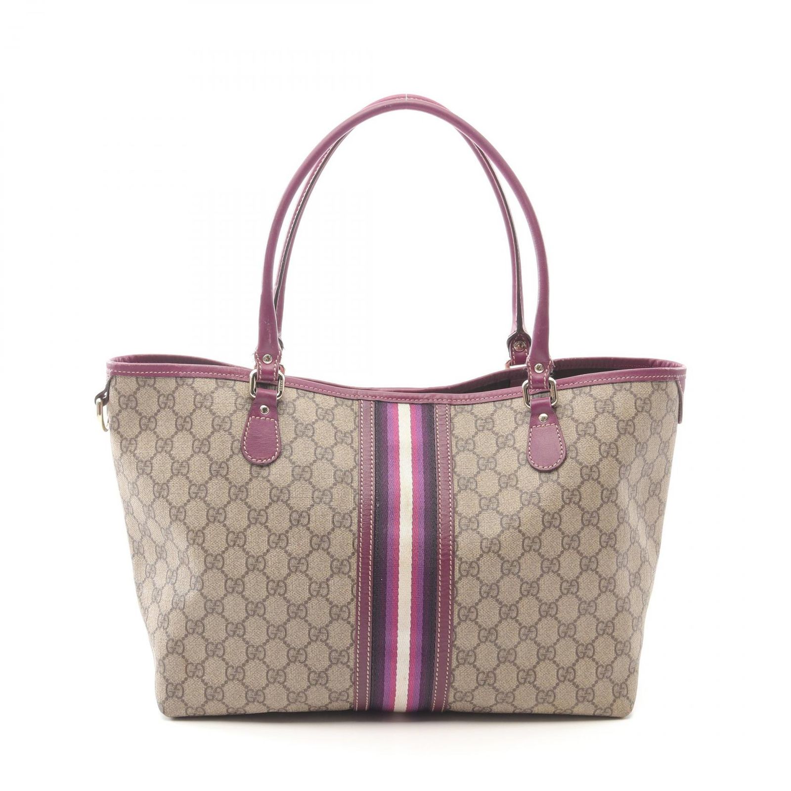 GUCCI グッチ GGスプリーム ストライプ トートバッグ - メルカリ