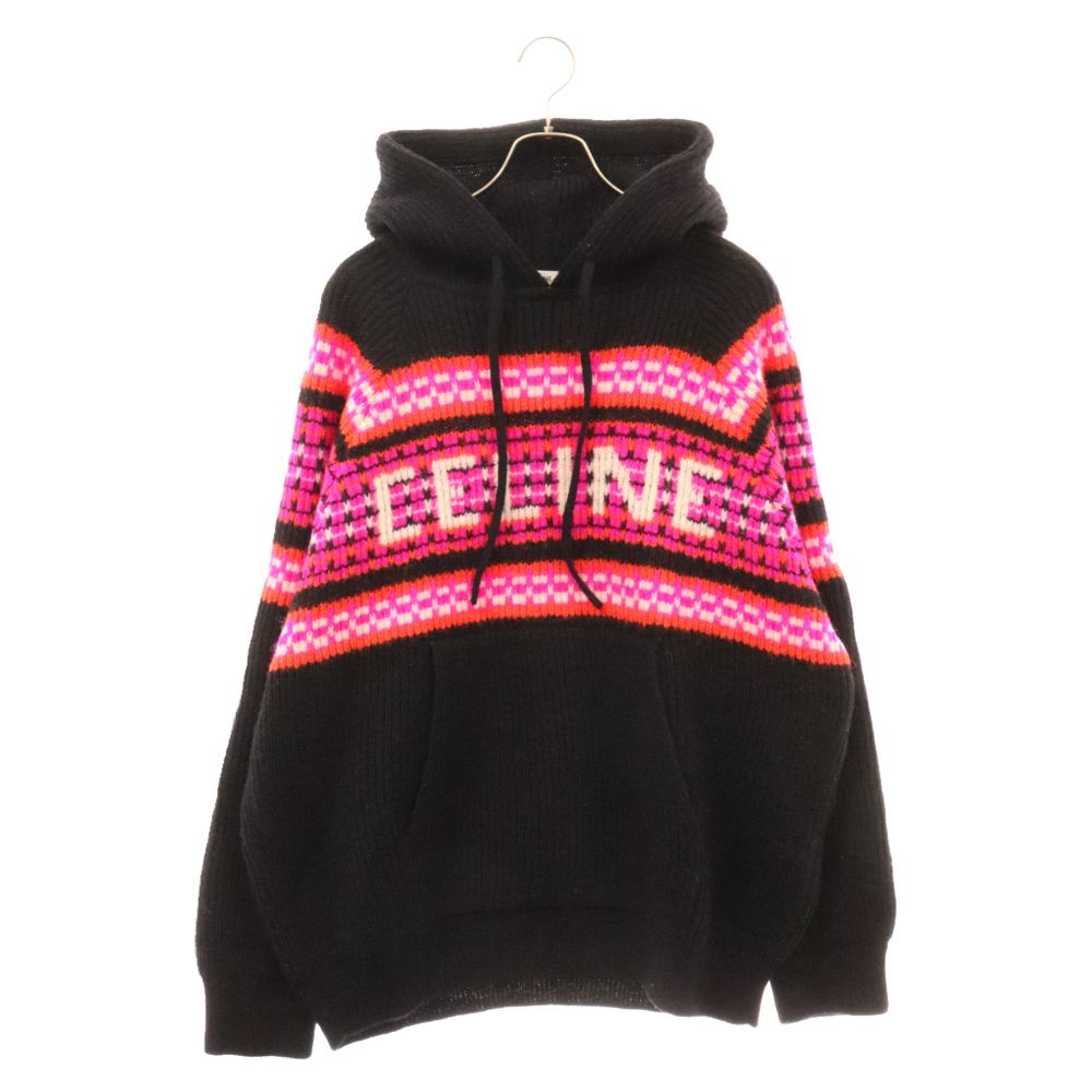 CELINE (セリーヌ) 22AW Embroidery Hooded Sweater In Ski Jacquard 