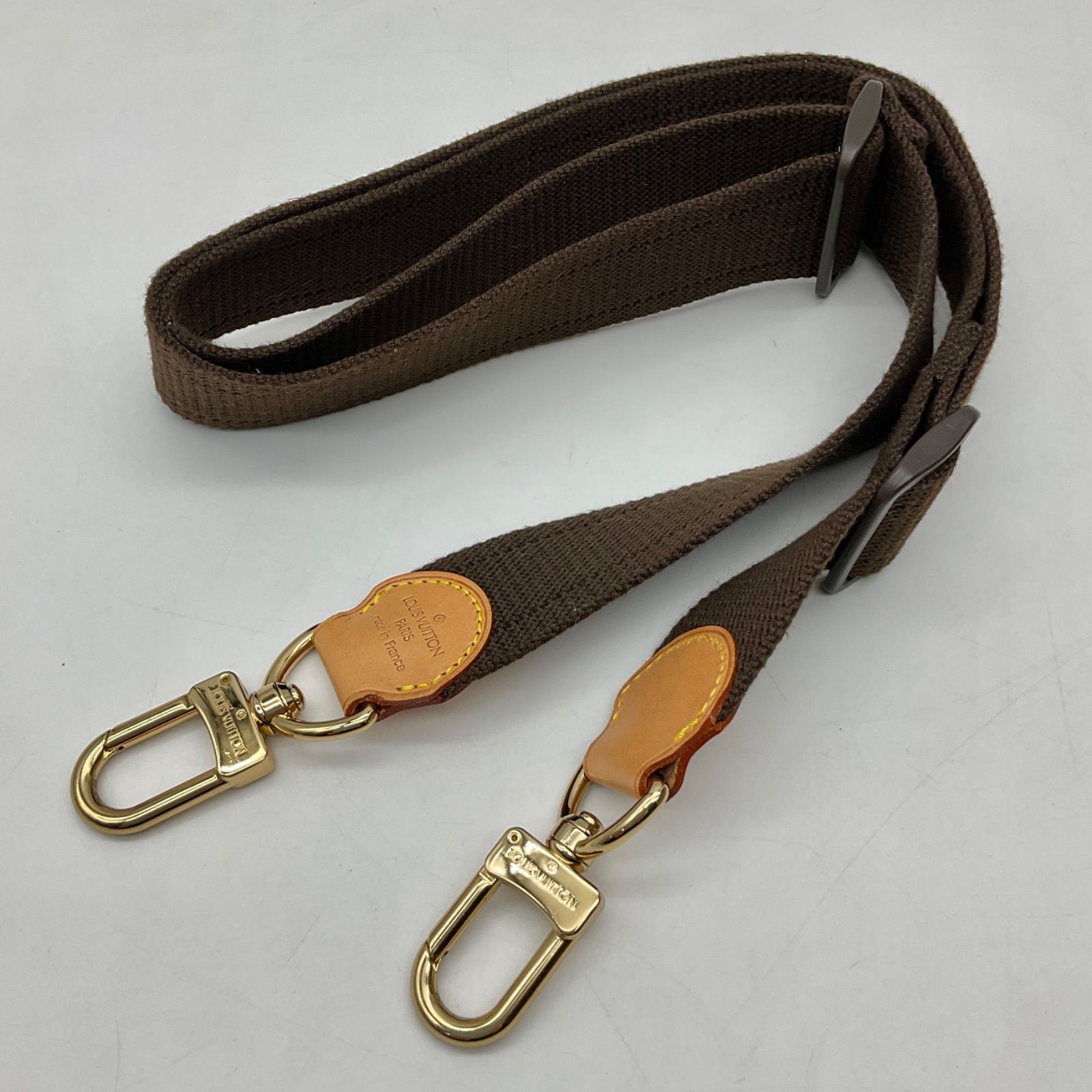 LOUIS VUITTON ルイヴィトン キャンバス×ヌメ革 ショルダーストラップ 