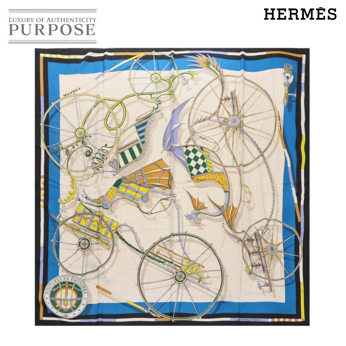 新品同様 エルメス HERMES カレジェアン ショール 大判 スカーフ  