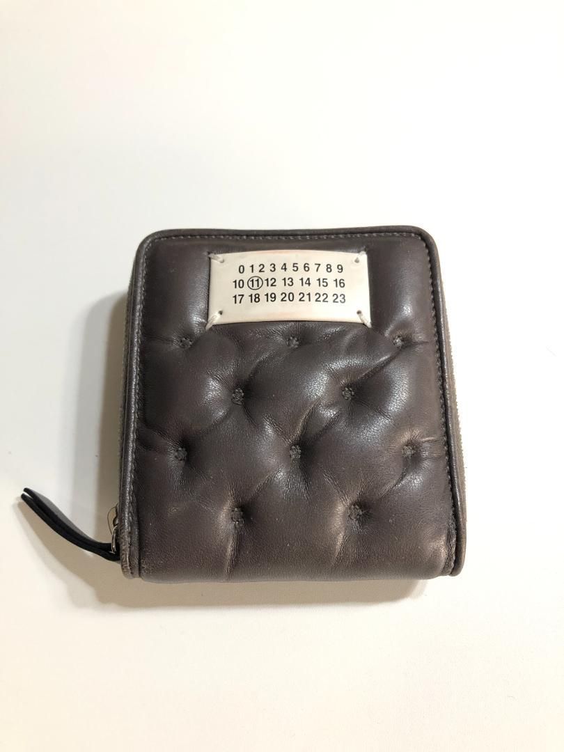 028052 Maison Margiela Glam slam Wallet キルティング ラウンドジップ ウォレット 財布 メゾンマルジェラ 二つ折り グラムスラム WALLET COMPACT ZIP AROUND W COIN HOLDER