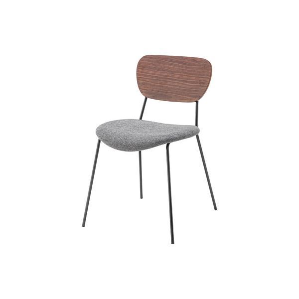 (まとめ) チェア グレー 完成品 