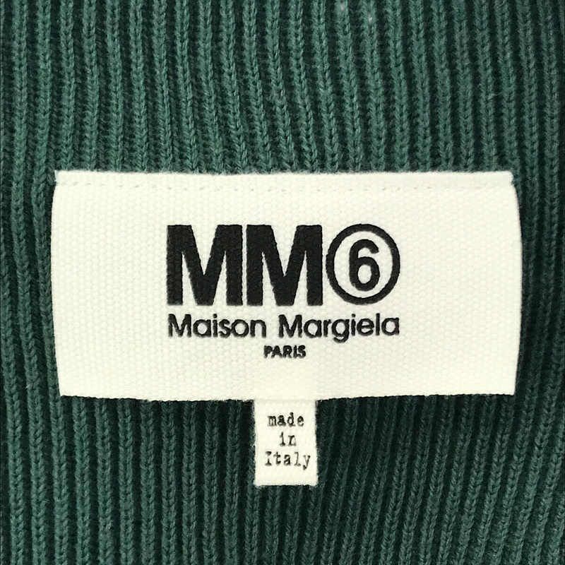 MM6 Maison Margiela / エムエムシックスメゾンマルジェラ | 2017SS | コットン オープンショルダー リブ ニット | M | グリーン | レディース MM6 Maison Margiela / エムエムシックスメゾンマルジェラ | 2017SS