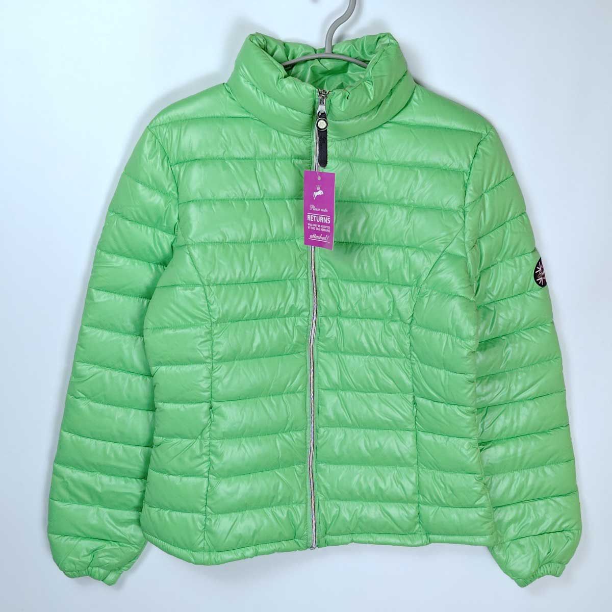 【中古・未使用品】スプークス SPOOKS ロゴ Jessie 中綿 ライディング ジャケット M スプリンググリーン レディース 乗馬 馬術 未使用】スプークス SPOOKS ロゴ Jessie 中綿 ライディング
