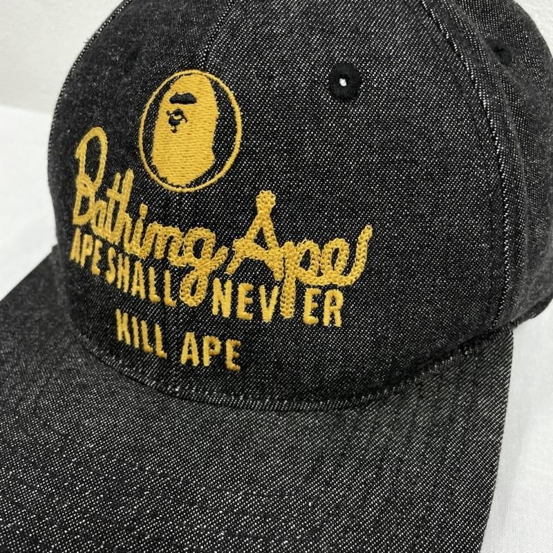 A BATHING APE アベイシングエイプ / デニムキャップ / 6パネル / 刺繍 