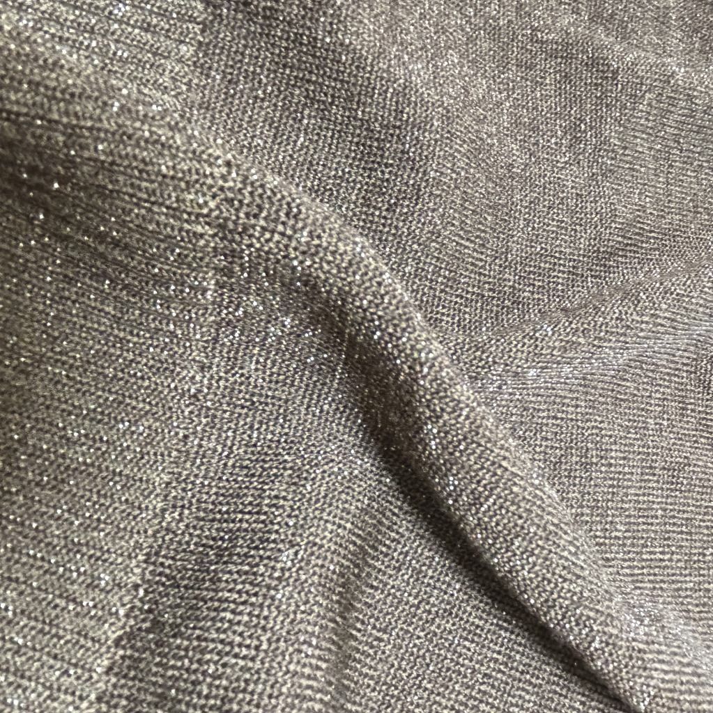 Leilian（レリアン）レディース　サマーニット　半袖セーター　ブラウン　ラメ　11号　L Leilian（レリアン）レディース サマーニット 半袖 ブラウン