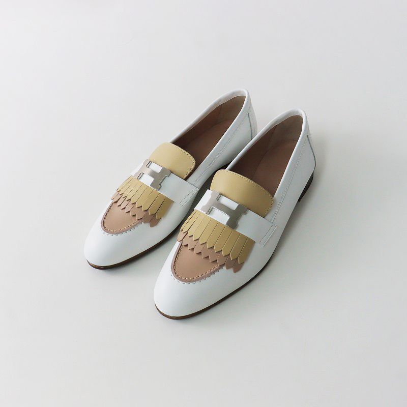 【希少モデル】 エルメス ロワイヤル ローファー H金具 ホワイト サイズ36 楽天市場】未使用 エルメス HERMES ロワイヤル ローファー 革靴
