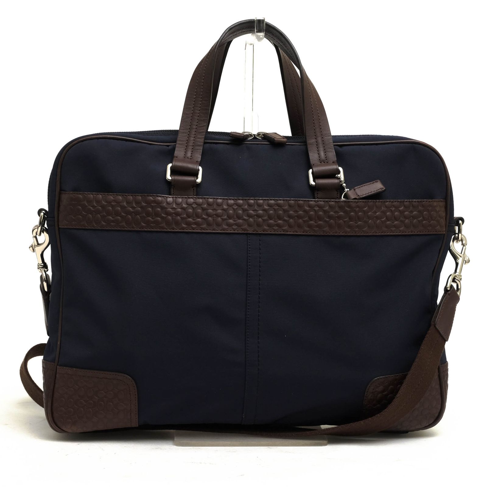 COACH コーチ　シグネチャー　ビジネスバッグ　ブリーフケース　ネイビー COACH コーチ シグネチャー ビジネスバッグ ブリーフケース ネイビー