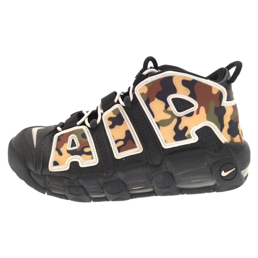 NIKE ナイキ AIR MORE UPTEMPO 96 QS エアモアアップテンポ ハイカットスニーカー カモフラ ブラック CJ6122-001 US11/29.0cm