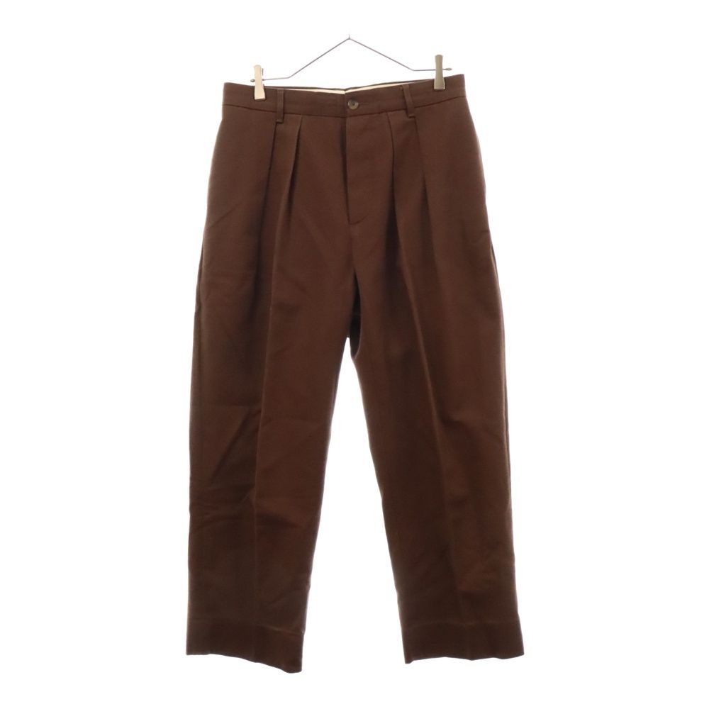 NEAT ブラウン タックパンツ 一本は持っておきたいイマ注目の『NEAT / ニート』パンツを