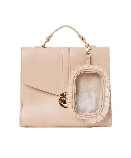 Size F_Color ベージュ ウィゴー 2WAY レターフラップ 痛バッグ 痛ショルダー 痛バ BAG 推し活 推し活グッズ イベント ライブ オタ活 推し活バッグ クリアバッグ デコバッグ バッグ 鞄 お出かけ 普段使い デイリー 韓国 春 夏 秋