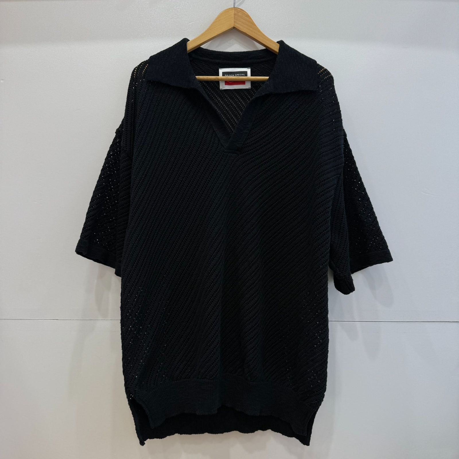 【新品未使用】MAISON SPECIAL スラブヤーン スキッパー ポロシャツ MAISON SPECIAL（メゾンスペシャル）の「《UNISEX》Slub Yarn