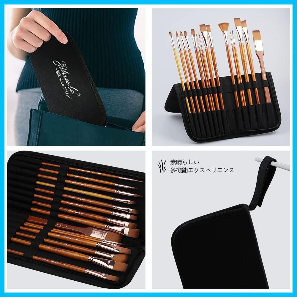 13個のアーティストペイントブラシセット 水彩 ガッシュ アクリル 絵画 筆 Amazon.co.jp: アクリル画用ペイントブラシセット アーティスト