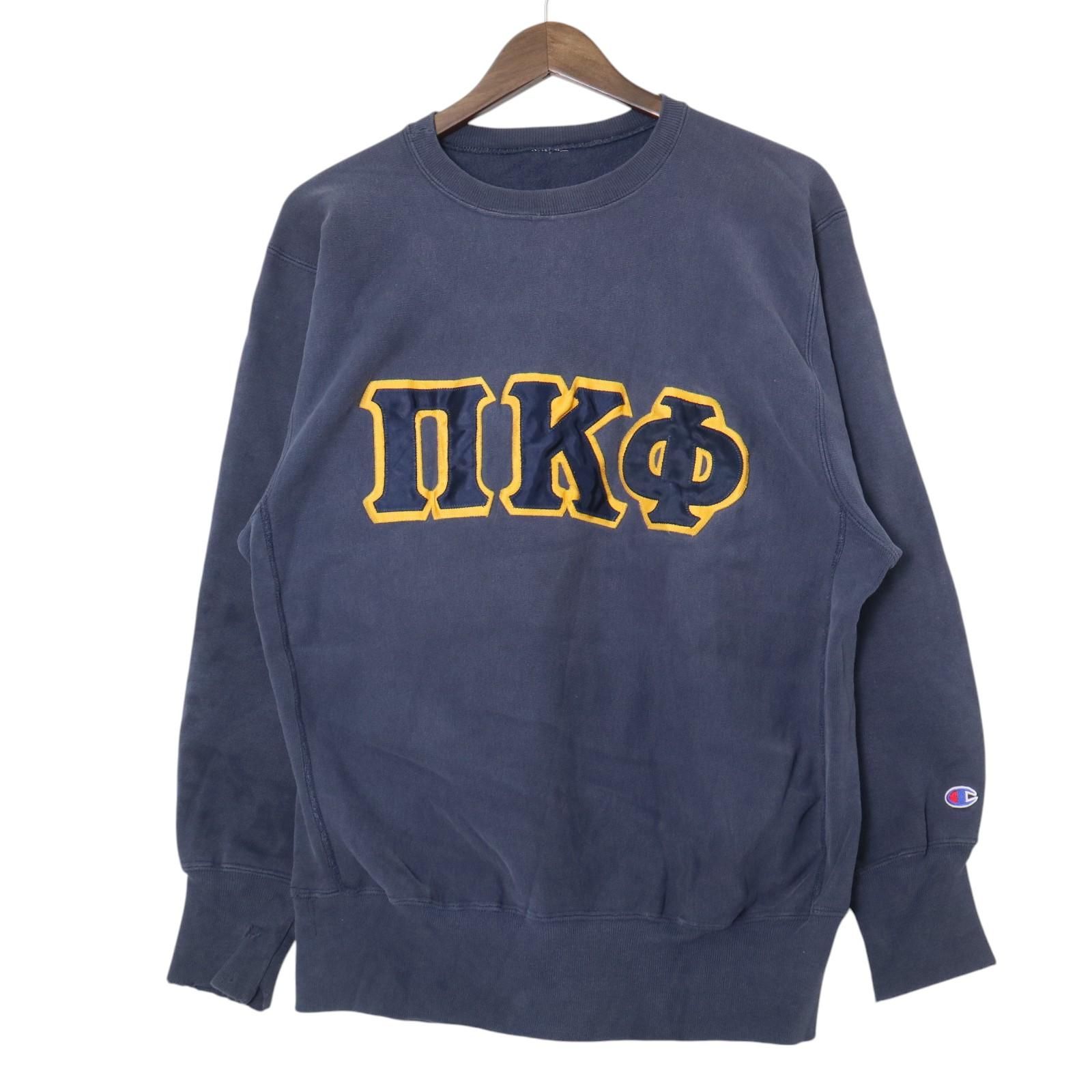 90年代 Champion チャンピオン REVERSE WEAVE リバースウィーブ スウェット カレッジ ネイビー (メンズ L相当) 中古 古着 A3692