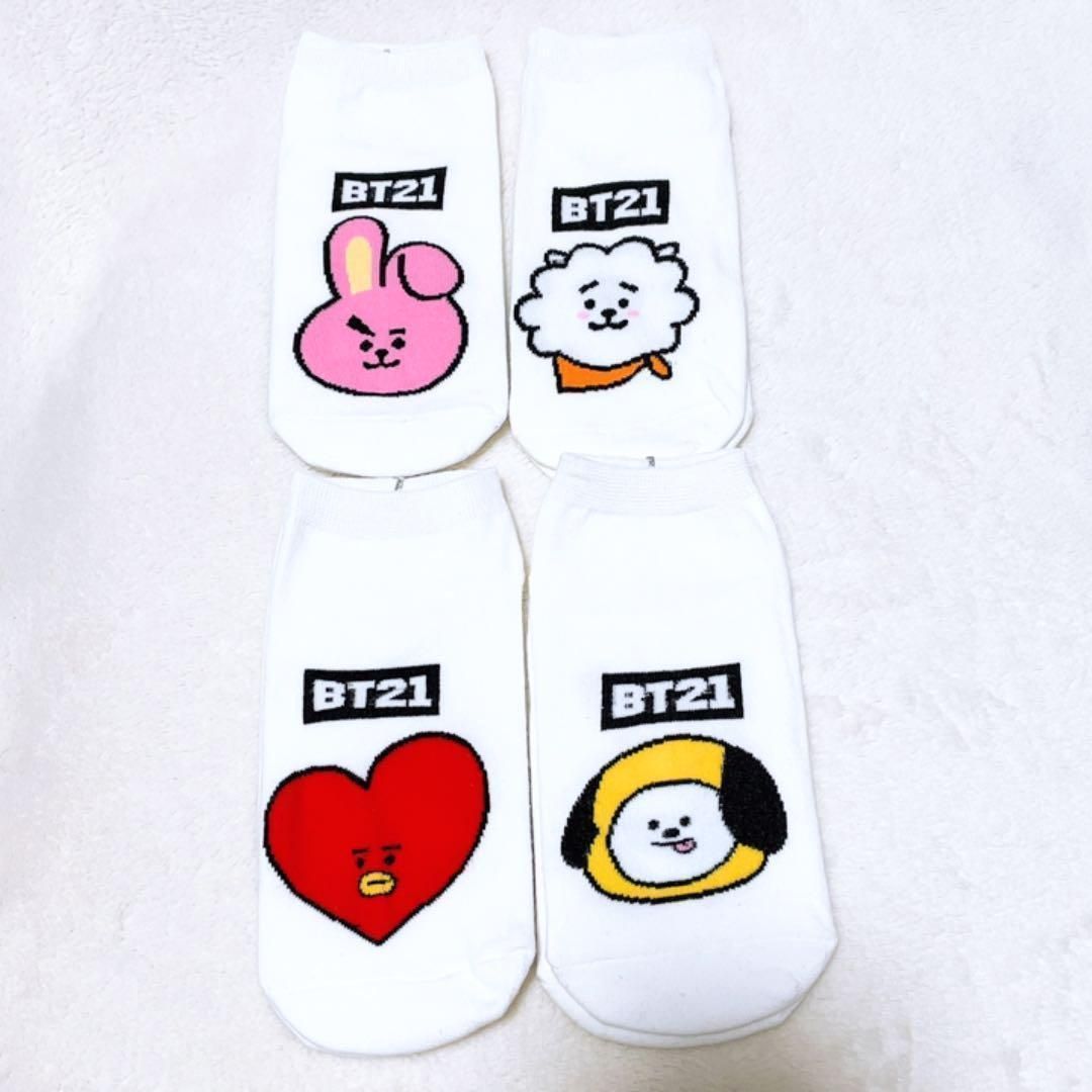 ♡BTS♡新品 BT21 靴下4足セット テテ グク ジミン ジン ソックス