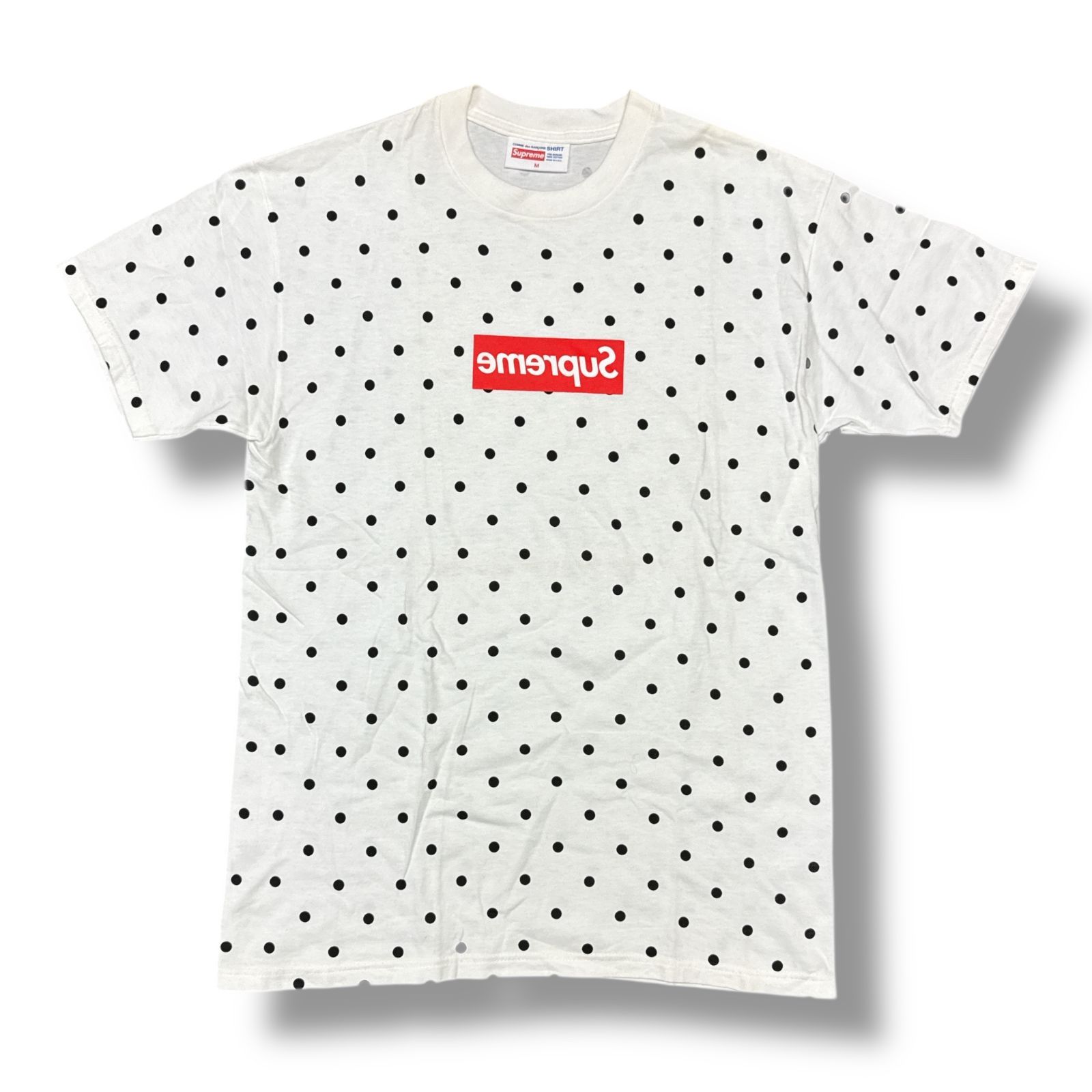 Supreme × COMME des GARCONS SHIRT 12SS Polka Dot Box Logo Tee 