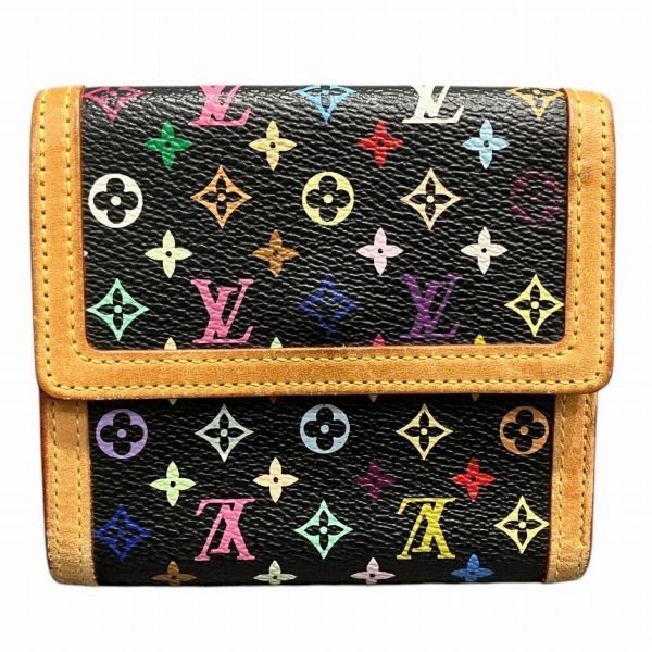ルイヴィトン Louis Vuitton モノグラムマルチカラー ポルトモネビエカルトクレディ M92984 2つ折り財布 レディース