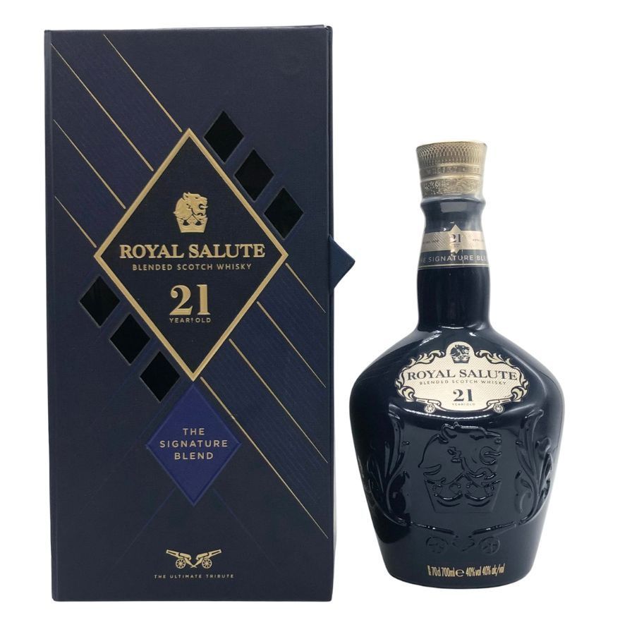 ロイヤルサルート 21年 シグネチャーブレンド 青陶器ボトル 【I1