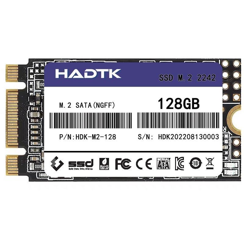 新品 HADTK 128GB 2242 NGFF(M.2 SATA) 内蔵SSD 3D NANDチップ搭載 Thinkpad X240 X240s X250 T440対応 メーカー3年