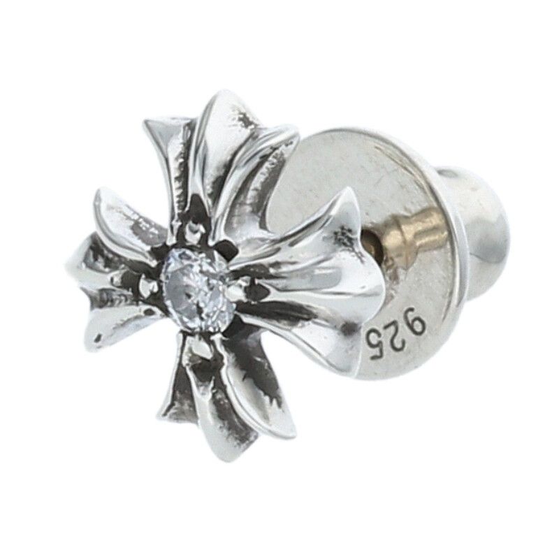 hiro クロムハーツ No2 CHプラス ダイヤモンド ピアス クロムハーツ NO2 CHクロス スタッドピアス 1ダイヤモンド