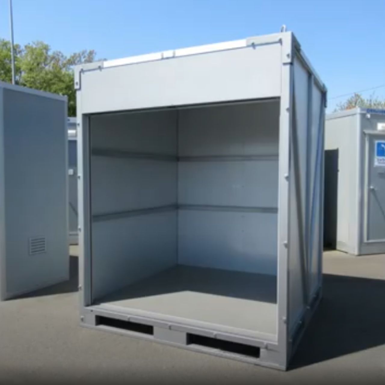 シャッターハウス 倉庫 1坪 物置 鍵付き 業務用 事業用