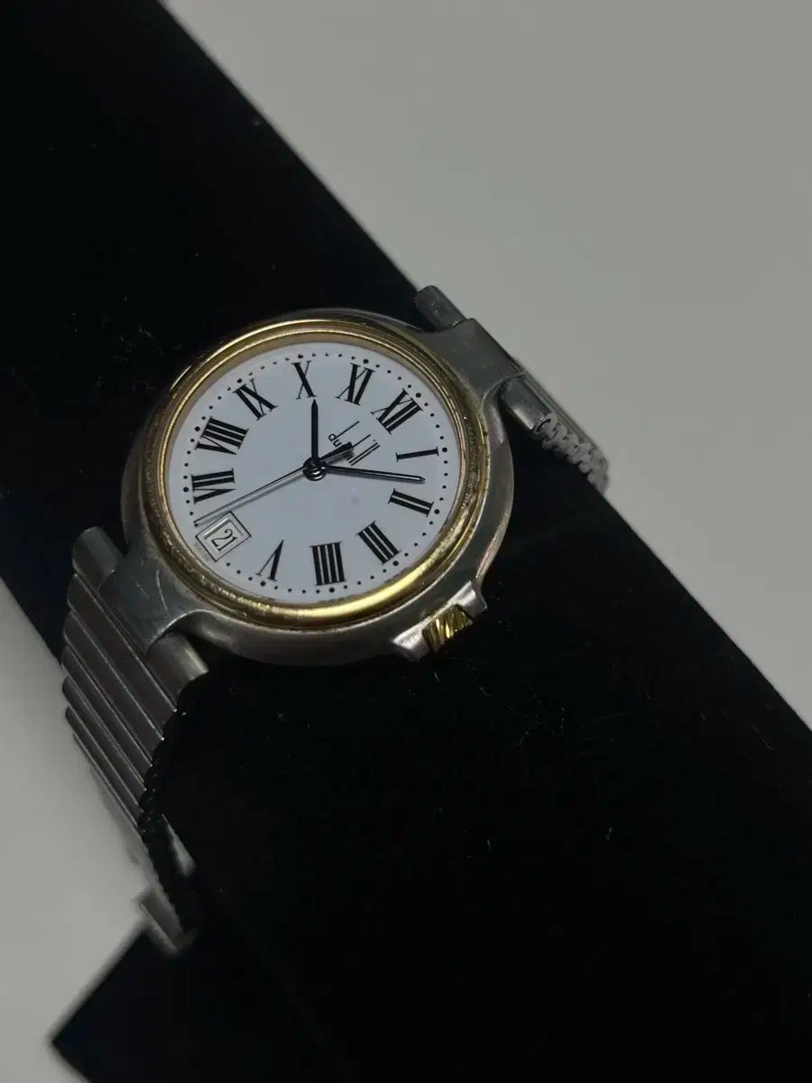 ダンヒル 18k ベゼル クォーツ 時計