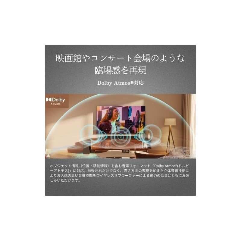  REGZA サウンドバー TS 3100 Q 3.1 ch DolbyAtmos対応 Bluetooth対応 0 ラバー 卓球