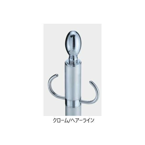 シロクマ フロアパーティションポール クローム ヘアーライン FPP-0101