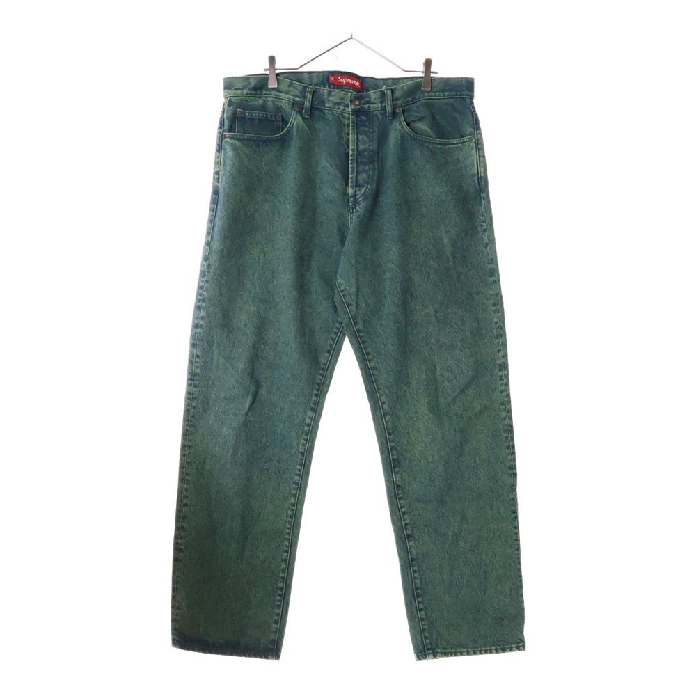 SUPREME (シュプリーム) 23SS Regular Jean Overdyed Green