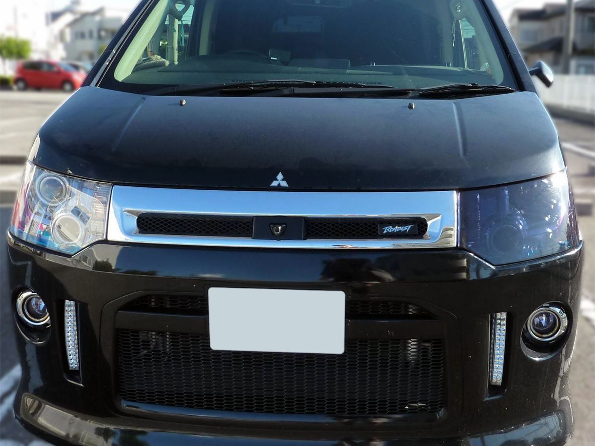 Tint+ 再利用できる デリカD:5 ヘッドライト スモークフィルム D5 ローデスト CV1W/CV2W/CV4W/CV5W系 三菱 デリカ D:5 前期⁄後期 全年式 全グレード 純正ドレスアップヘッド