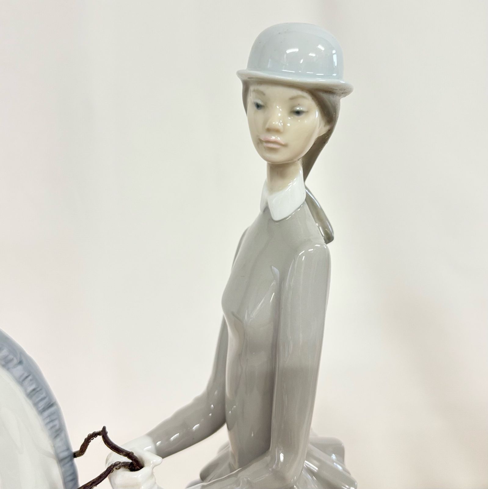 美品 大型 LLADRO リヤドロ　白い馬の少女 フィギュリン■SU02 美品 大型 LLADRO リヤドロ 白い馬の少女 フィギュリン□SU02