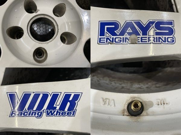 超希少 廃盤 RAYS VOLK RACING TE37 ボルクレーシング 17インチ 4本 10J5HPCD114.3+18 ホワイト GTR  FD3S RX-7 シルビア 鍛造 (VHR006) - メルカリ