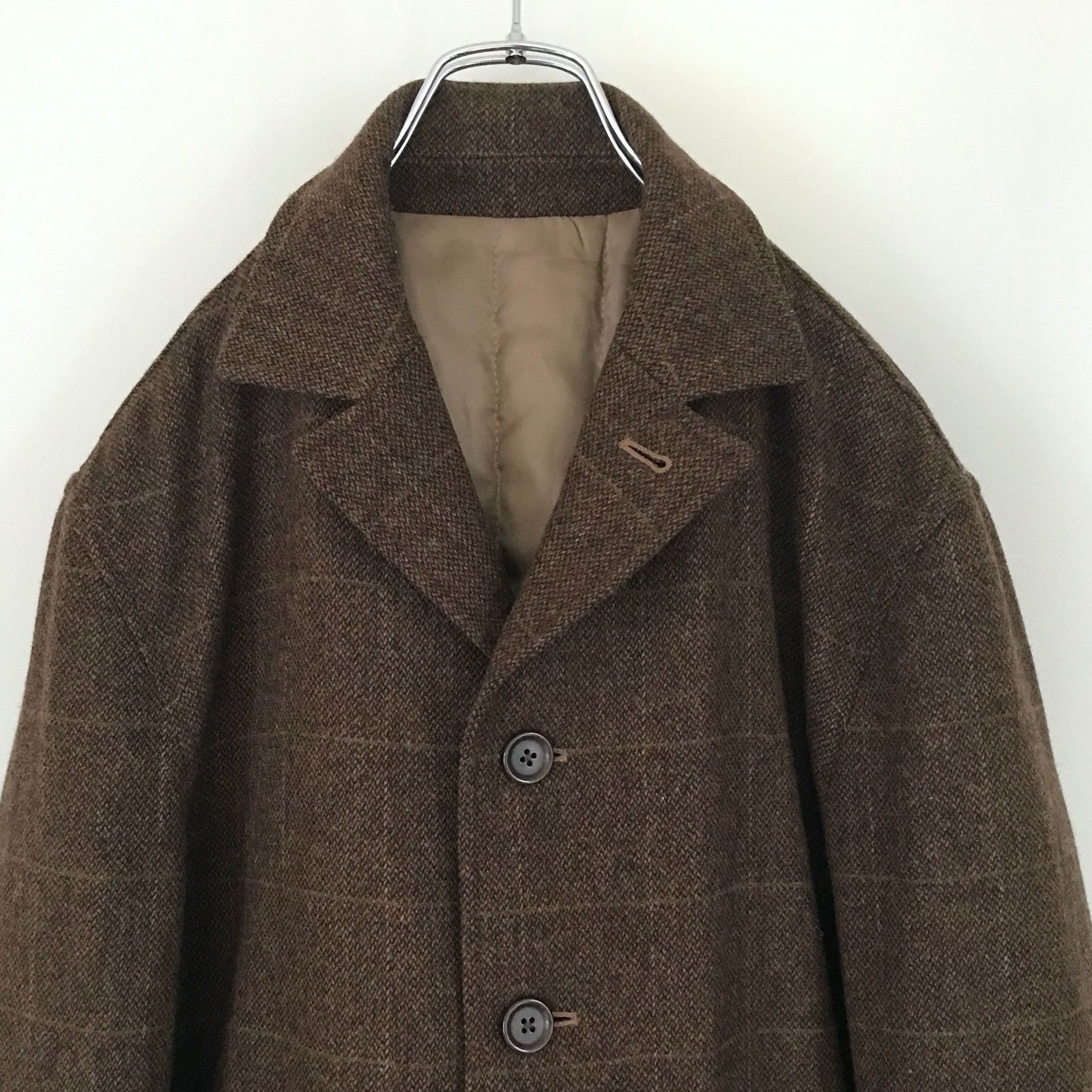 CHAPS Ralph Lauren MOON社ツイード 中綿 裏 ジャケットL CHAPS Ralph Lauren MOON社 ツイード 中綿裏 ジャケット